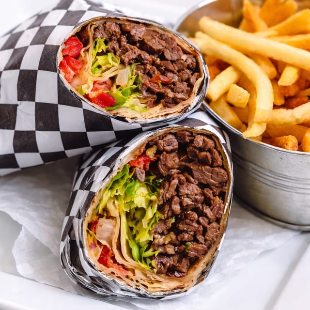 Lamb & Beef Wrap.