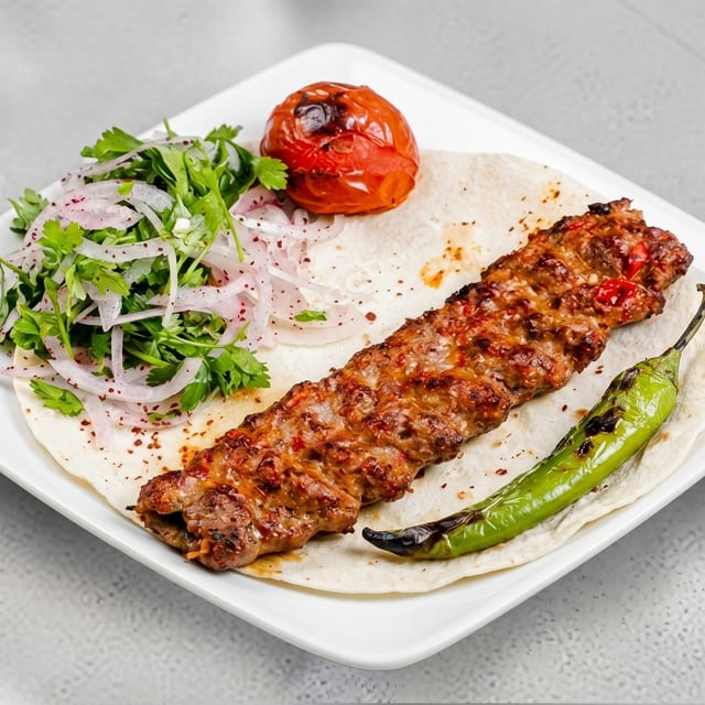 Chicken Adana Kebab.