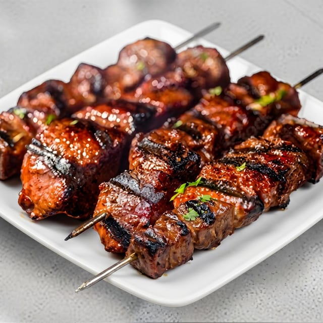 Beef Kebab Plate.