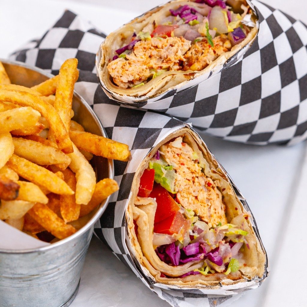 Chicken Adana Kebab Wrap.