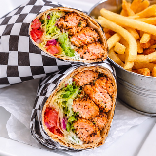 Grilled Salmon Wrap