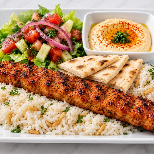 Chicken Adana Plate.