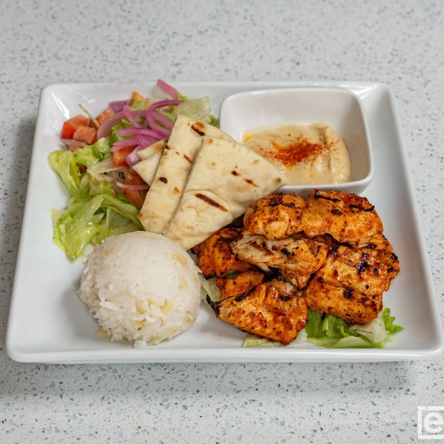 Chicken Kebab Plate.